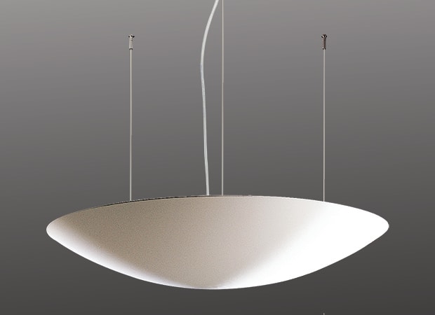Sedap Atelier - SUSPENSION LED A CABLES D80 PEINT BLANC MAT LED DIMMABLE DALI
