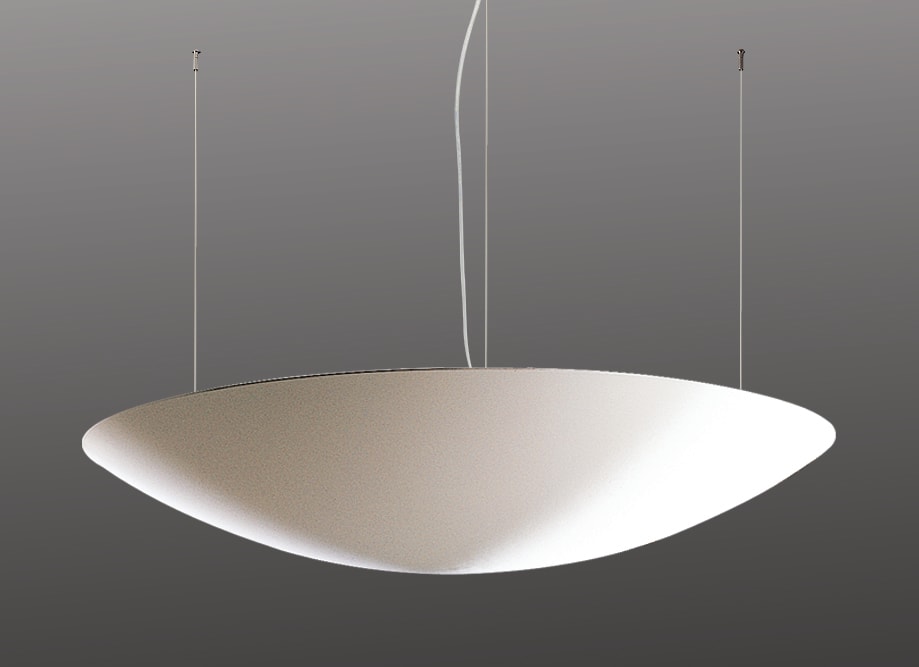 Sedap Atelier - SUSPENSION LED A CABLES D120 PEINT BLANC MAT LED DIMMABLE PUSHDIM