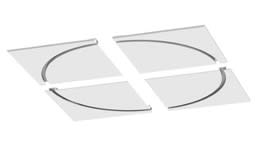 Sedap Atelier - MICRO BLADE CIRCLE 200 - 2700K - 123W - 12 800 lm DIMMABLE 1-10V