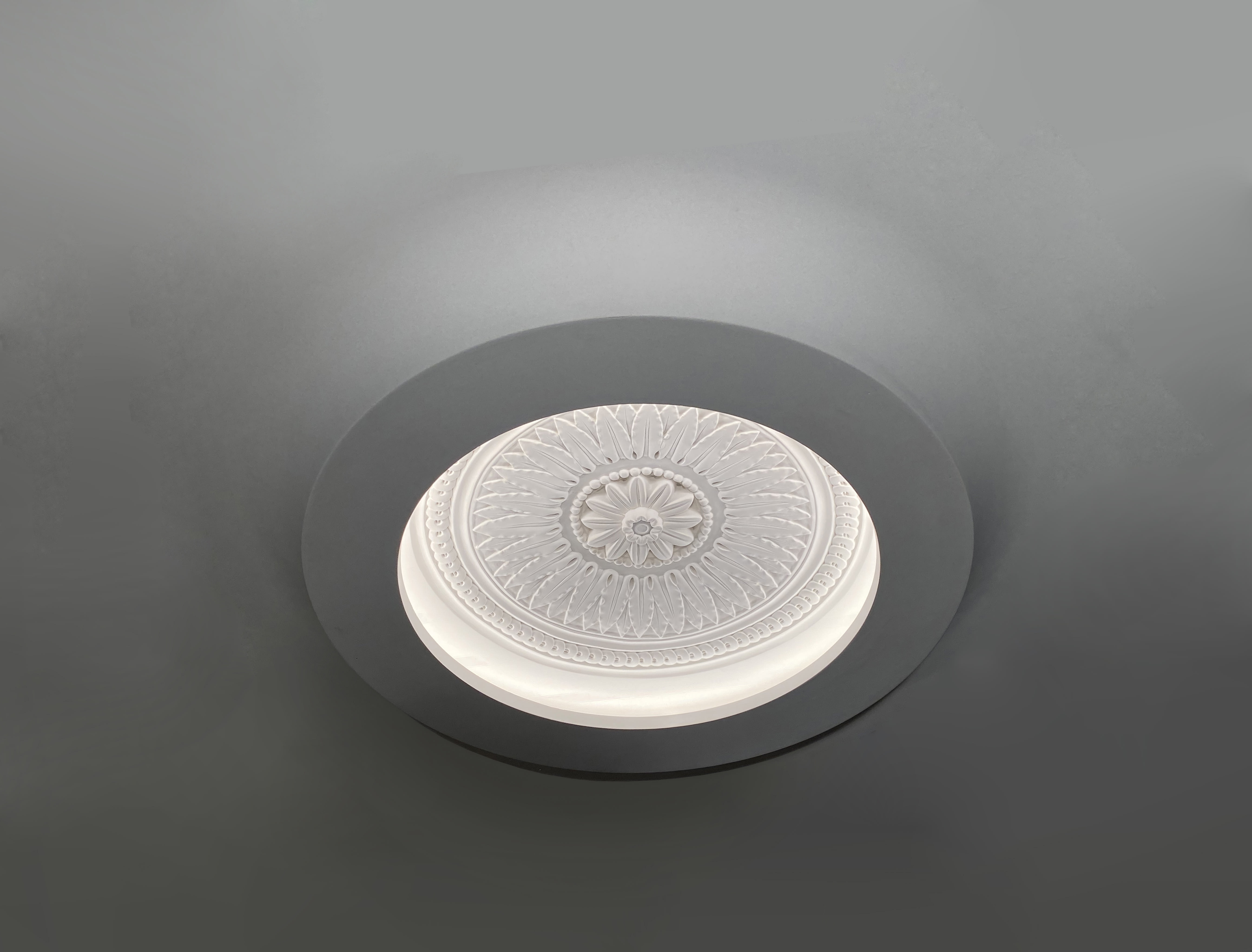 Sedap Atelier - COUPOLE SEMI-ENCASTReE EMPIRE 42 - COUPOLE ET DISSIPATEUR ALU 160 CM