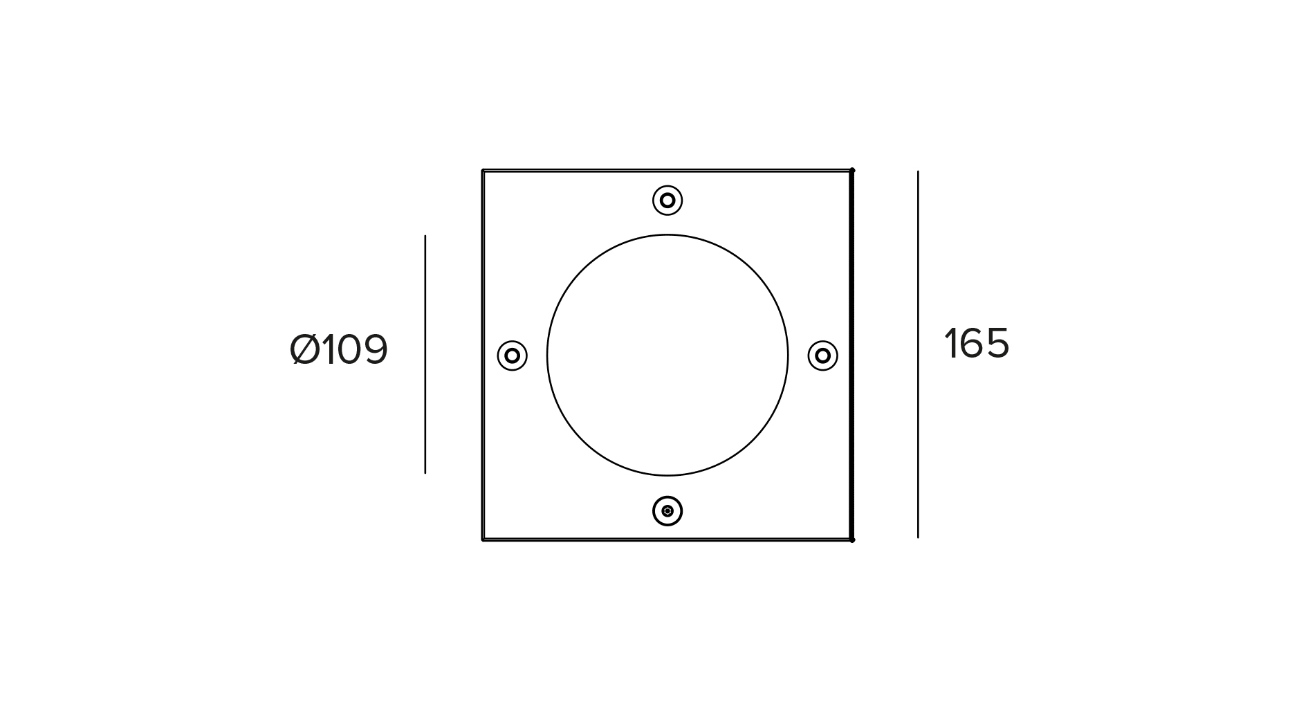 Targetti - KEPLERO MINI SQUARE RING STAINLESS STL