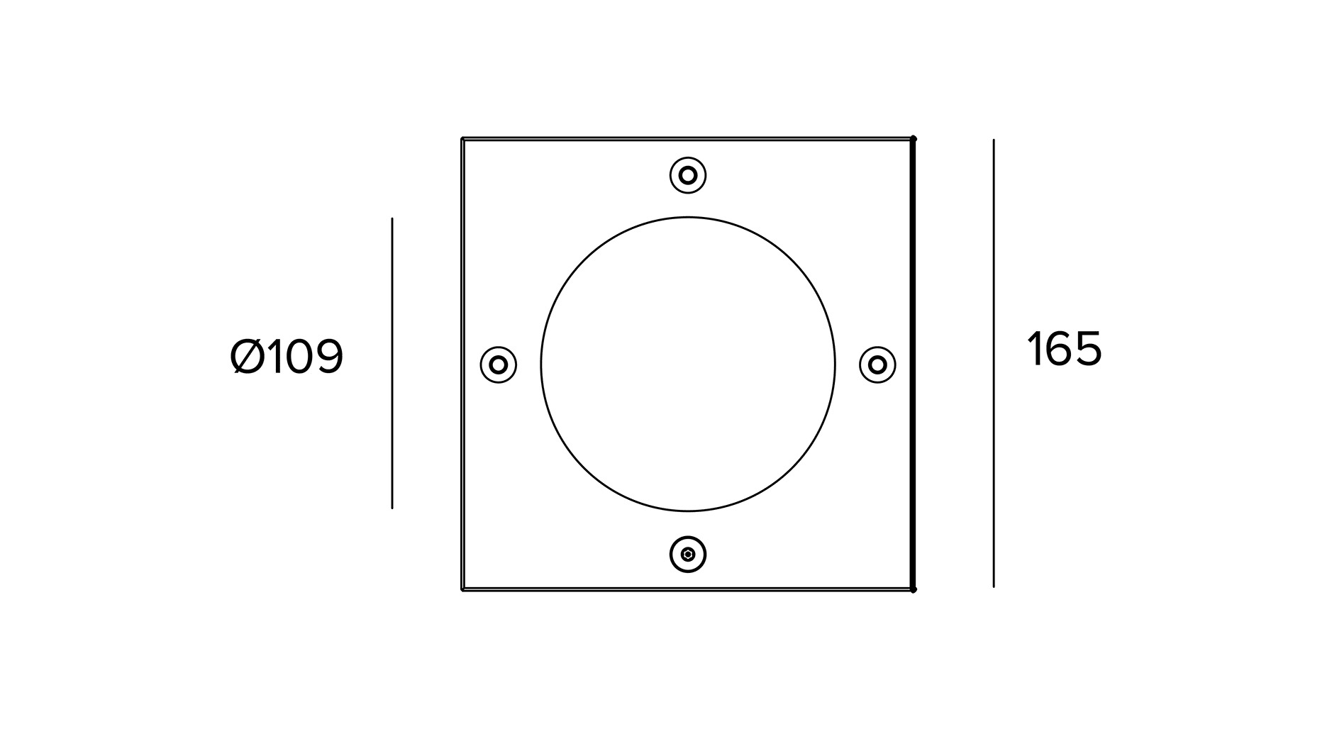 Targetti - KEPLERO MINI SQUARE RING STAINLESS STL