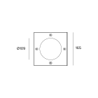 Targetti - KEPLERO MINI SQUARE RING STAIN. ANTISLIP