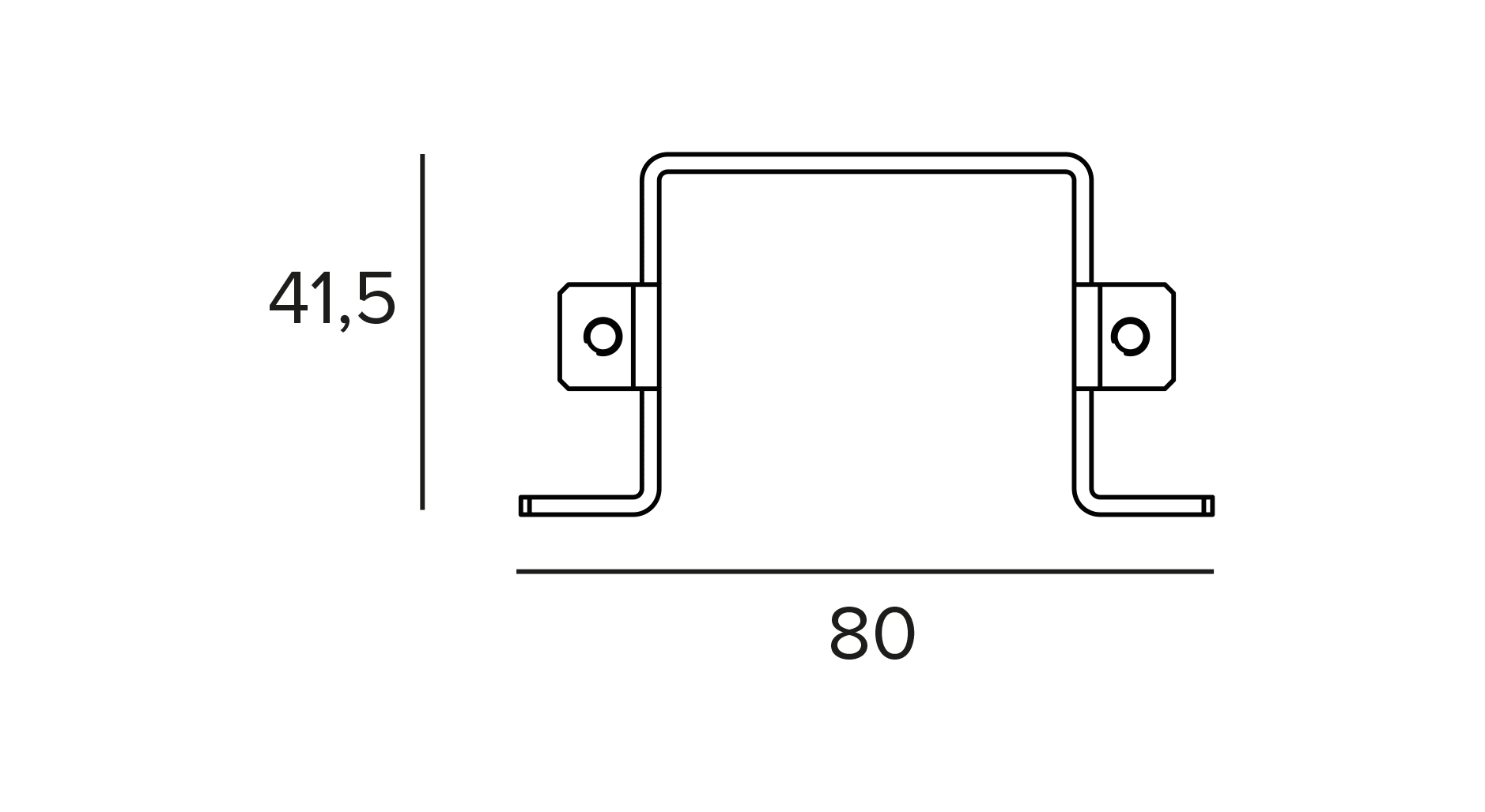 Targetti - JEDI LIN PRJ ACC SURFACE MOUNTING BRACKE
