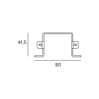 Targetti - JEDI LIN PRJ ACC SURFACE MOUNTING BRACKE