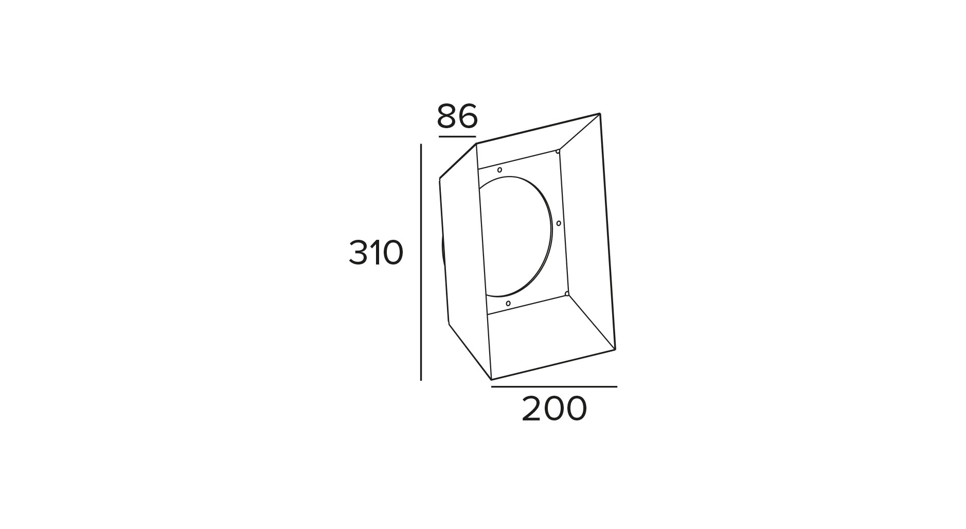 Targetti - PYROS BARN DOOR FIXED FLAPS