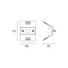 Targetti - STILO WALL-CEILING ACC HOLDER FERRITE