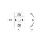Targetti - STILO WALL ACC CORNER BRACKET FERRITE