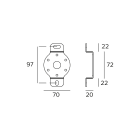 Targetti - ACCESSORY PLATE FOR ROTATION S