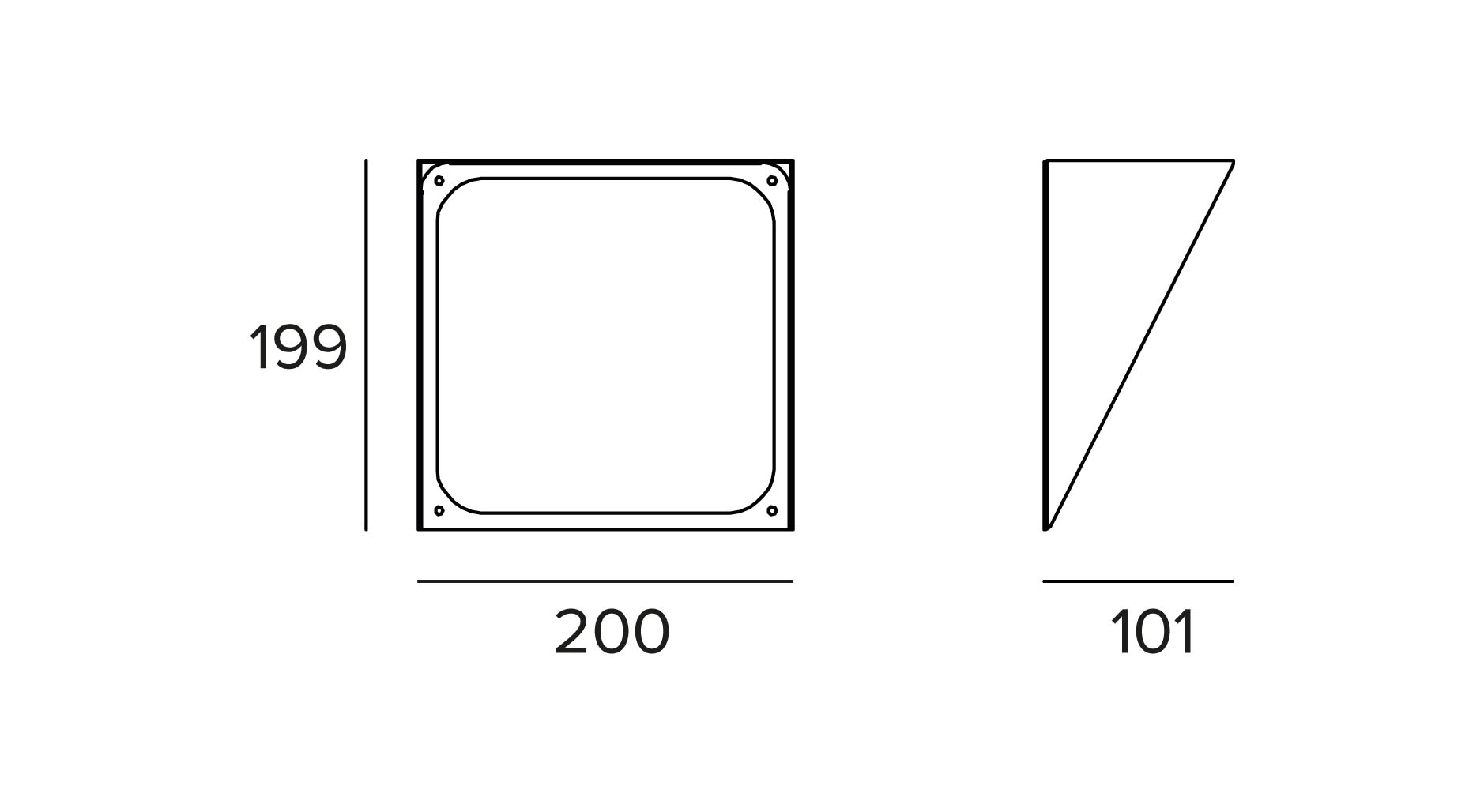 Targetti - DART MAXI ASYMMETRIC SCREEN B