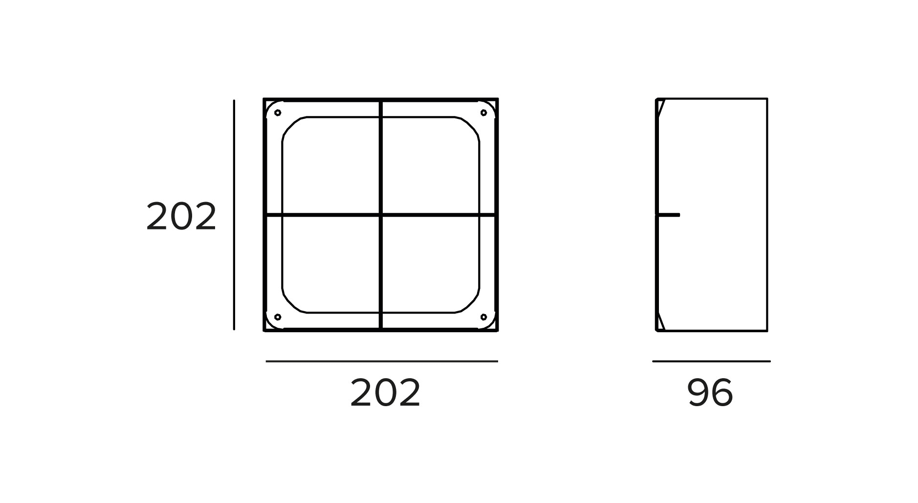 Targetti - DART MAXI ANTI GLARE GRID B