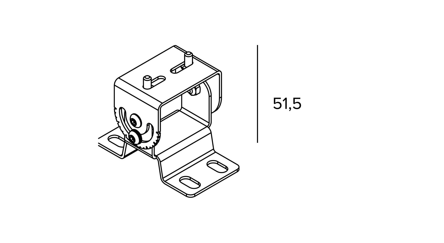 Targetti - JEDI CMP SHORT SURFACE MOUNT BRACKETS