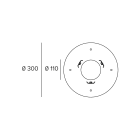 Targetti - MR.BO MOUNTING PLATE LARGE
