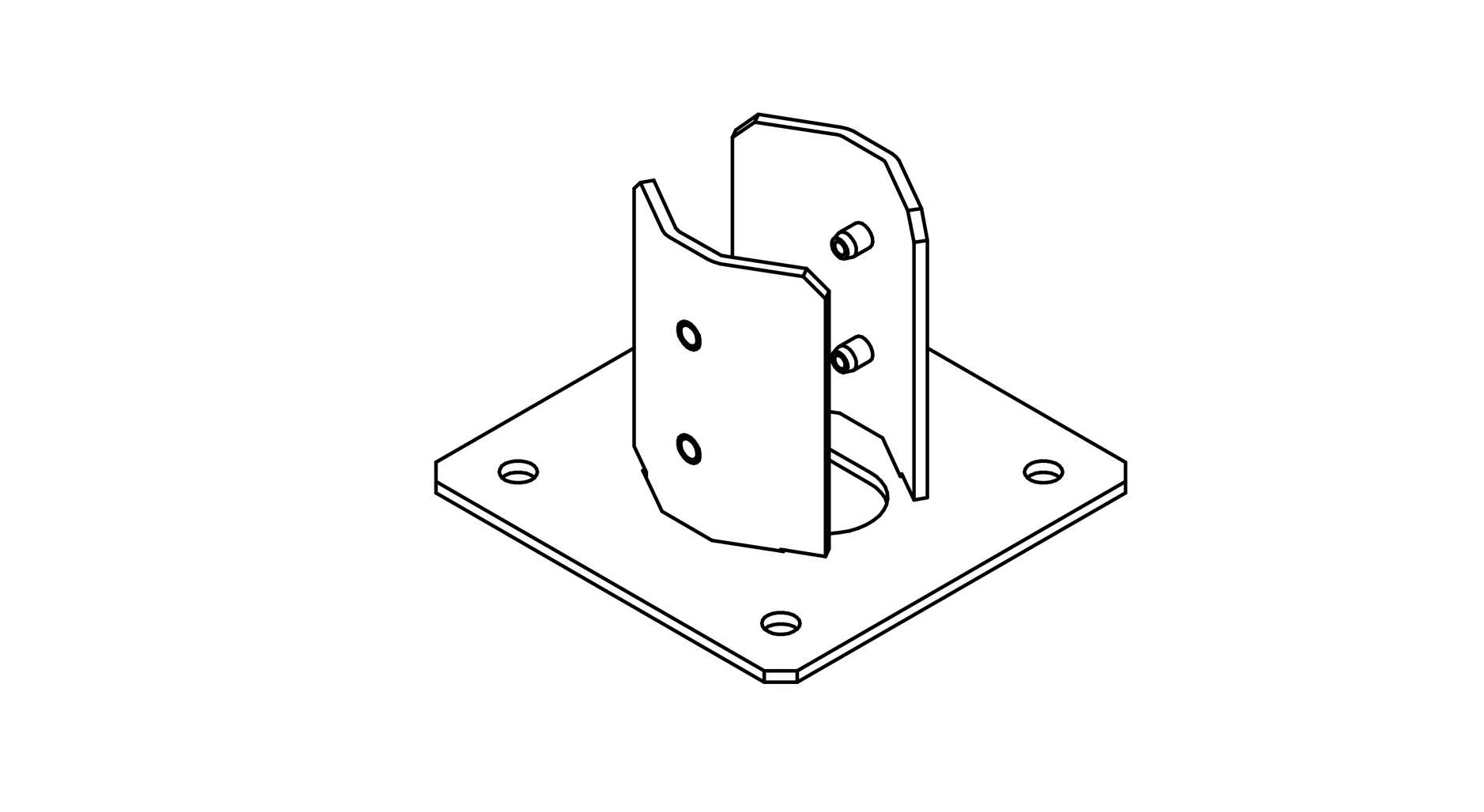 Targetti - ZEDGE BOLLARD MOUNTING PLATE