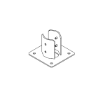 Targetti - ZEDGE BOLLARD MOUNTING PLATE