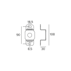 Targetti - PLATE FOR ROTATION BRONZE