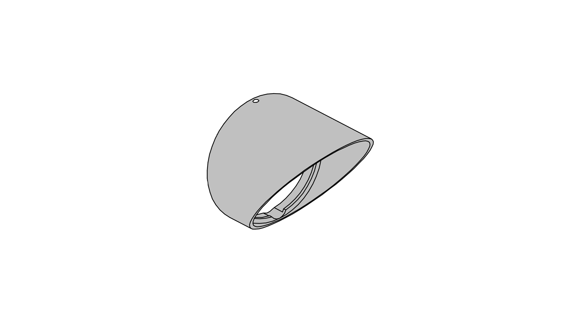 Targetti - ASYMMETRIC SCREEN D40 BRONZO