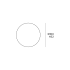 Targetti - ADATTATORE MONT. A SOFFITTO EL BIANCO