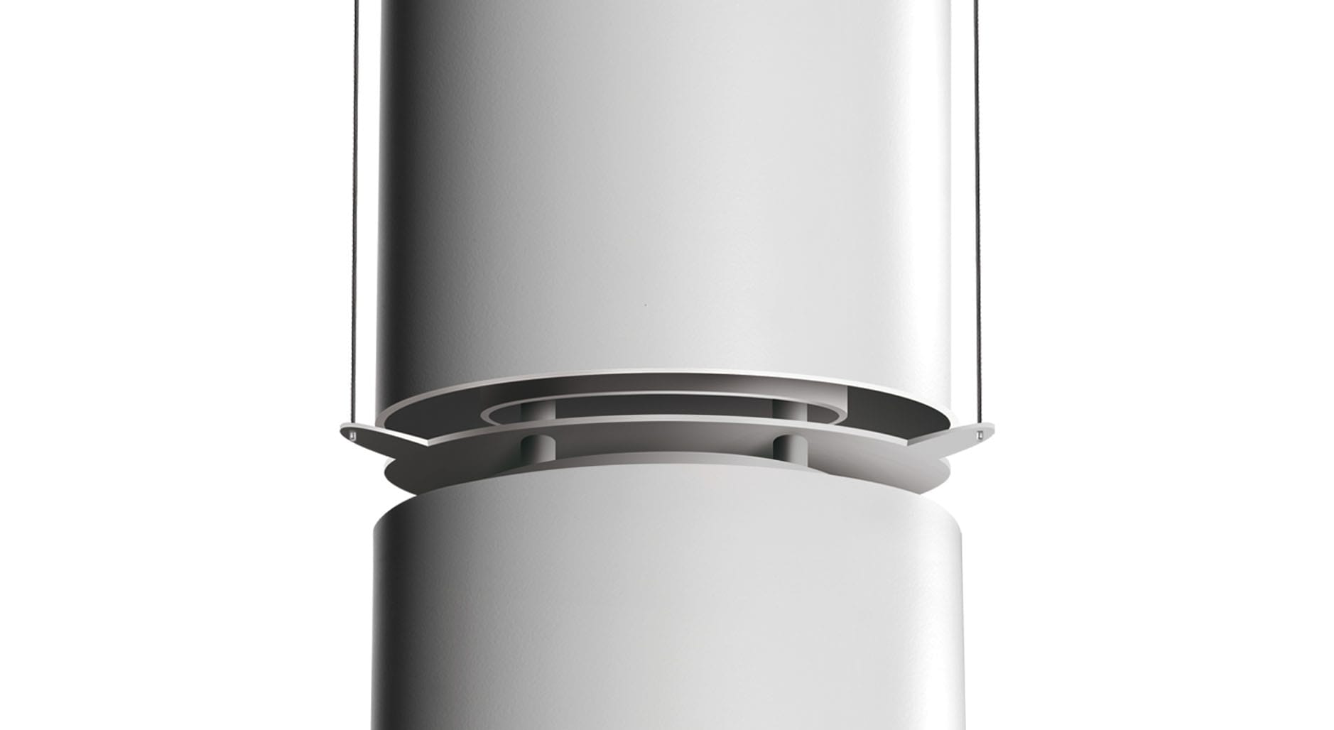 Targetti - CCTLED TUBE DOUBLE SUSP KIT WHT DA