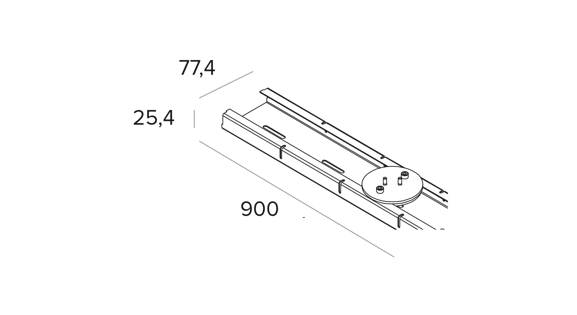 Targetti - CORO ACCESSORY SURFACE MOUNTING CHANNEL