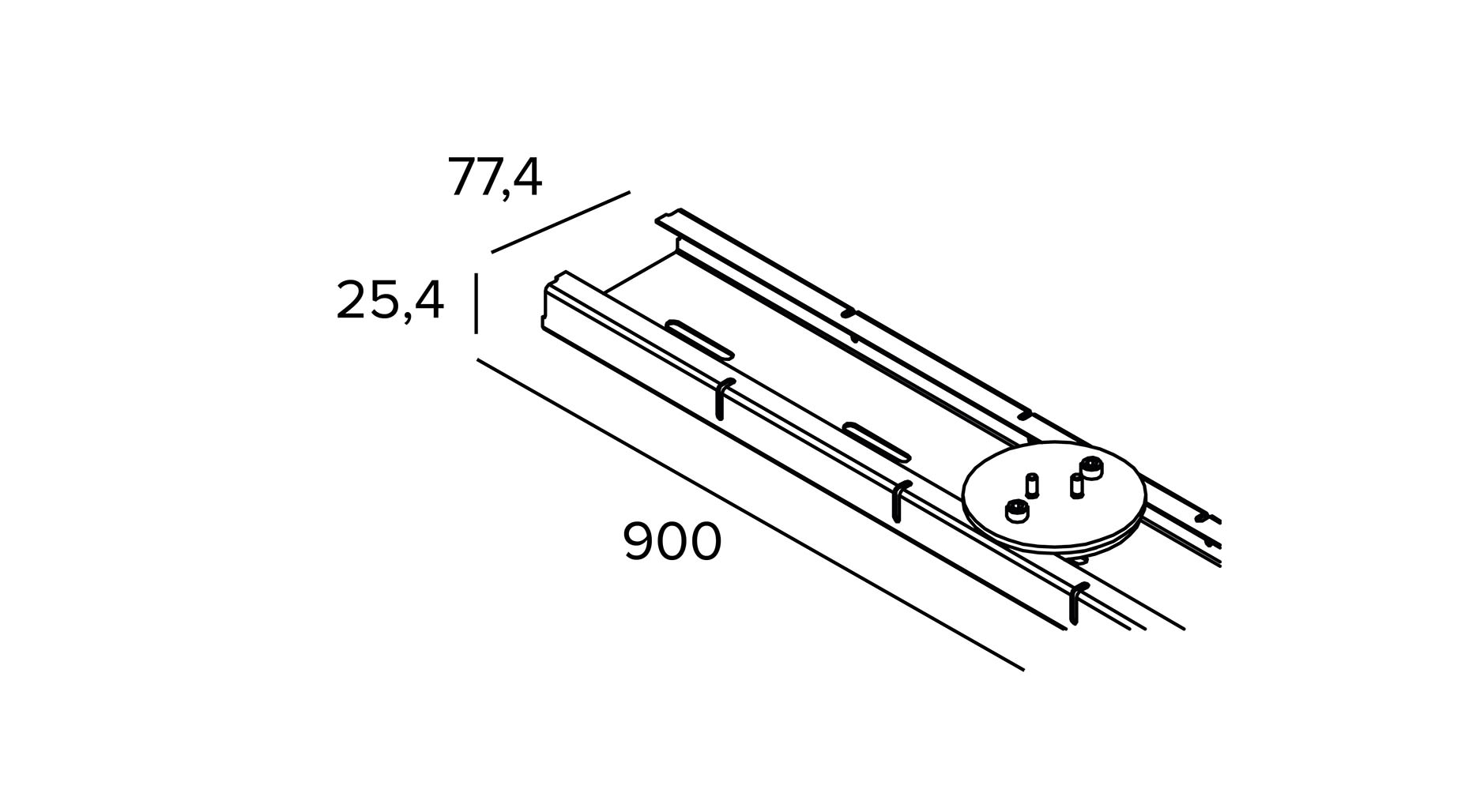 Targetti - CORO ACCESSORY SURFACE MOUNTING CHANNEL