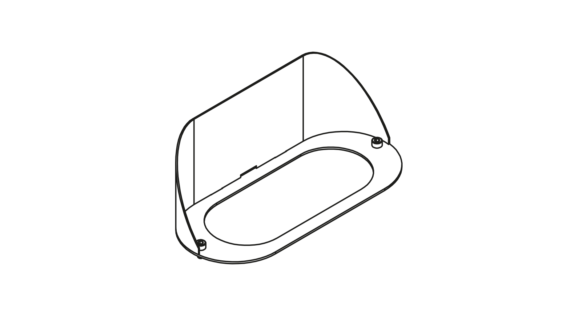 Targetti - ASYMMETRIC SCREEN SANDSTONE GREY