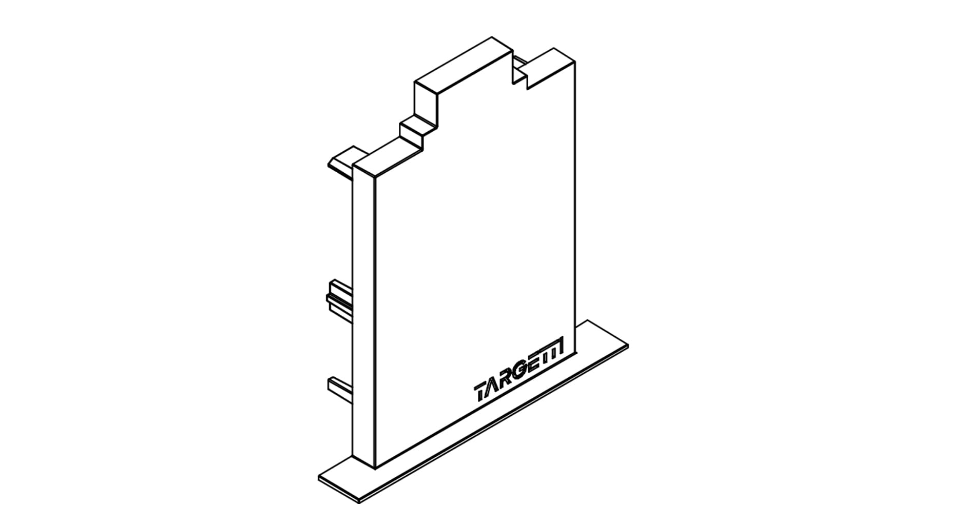 Targetti - LOGICO SY REC KIT END CAP PLASTER WHITE