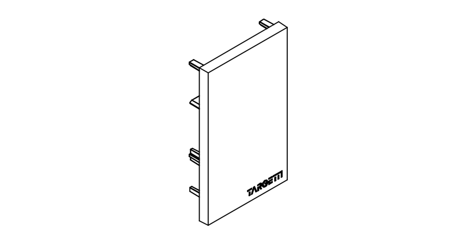 Targetti - LOGICO PLAF-SOSP-TRIM KIT END CAP GREY