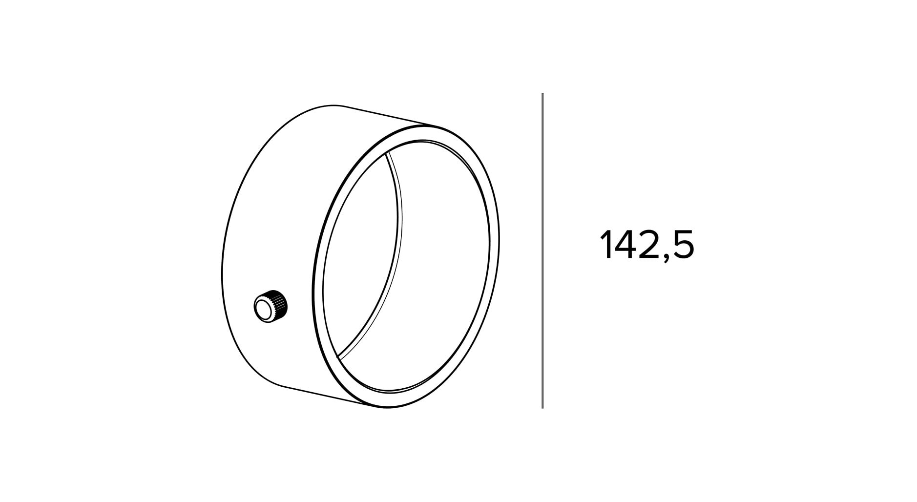 Targetti - ACC ZENO HOLDER RING WHITE