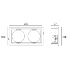 Targetti - STORE MINI 2X FRAME BLACK