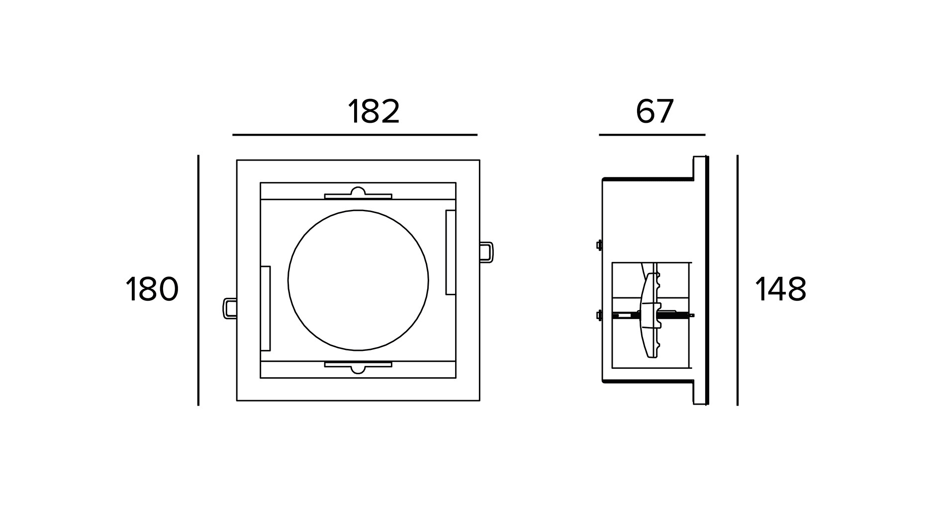 Targetti - STORE MINI 1X FRAME WHITE