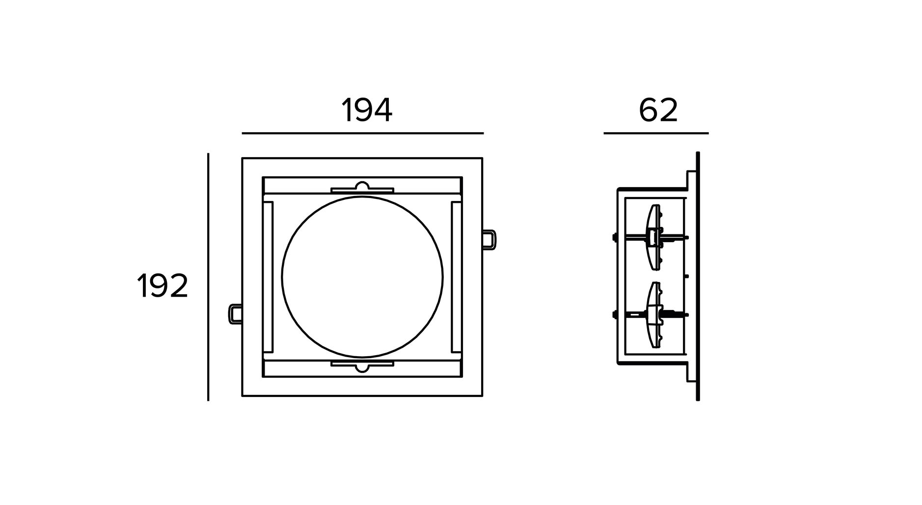 Targetti - STORE 1X FRAME BLACK