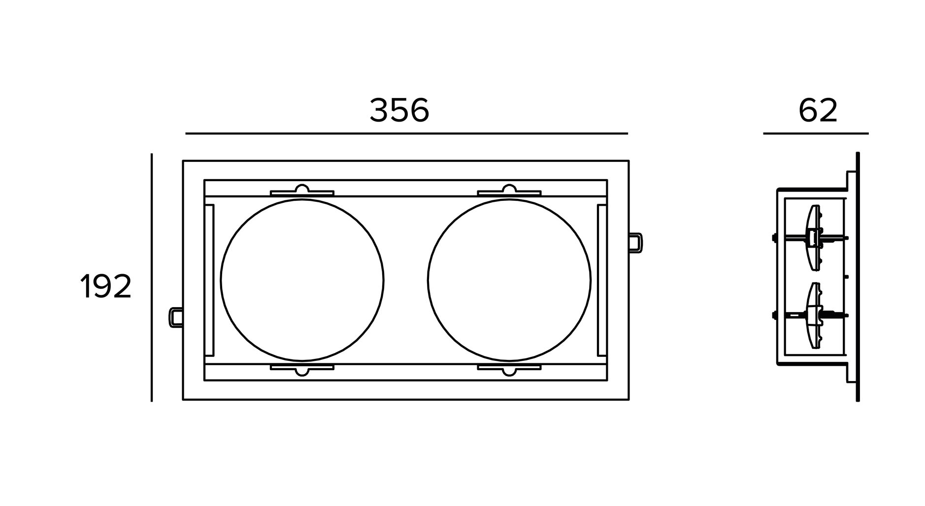 Targetti - STORE 2X FRAME WHITE
