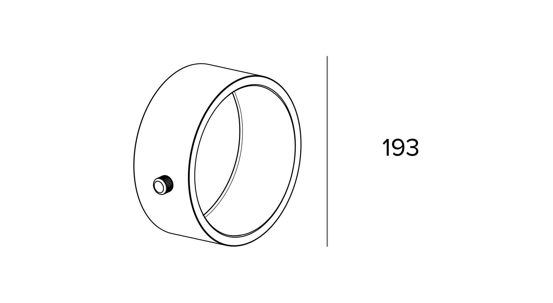 Targetti - ACC ZENO LARGE HOLDER RING BLACK