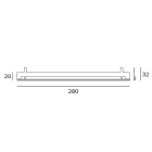 Targetti - ACC FOR VISUAL COMFORT INCREASE L=280mm