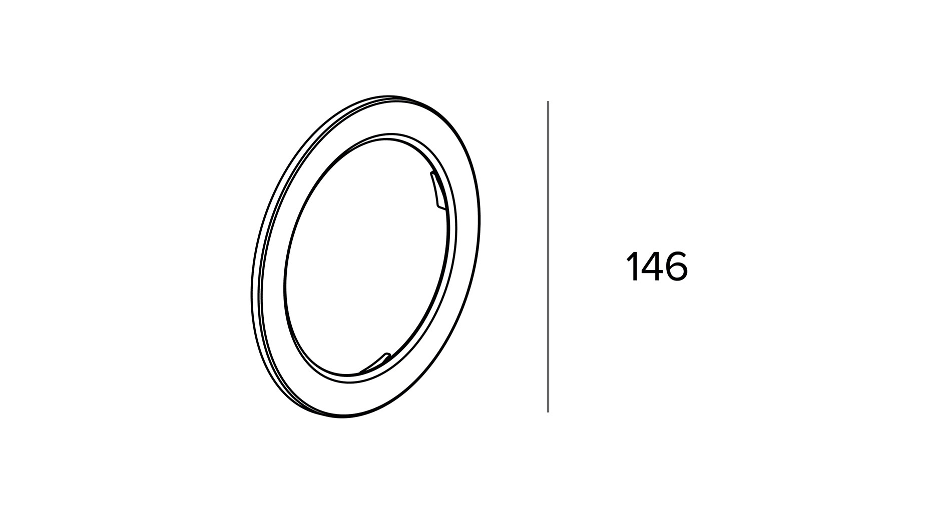 Targetti - ACC ZENO SMALL EXT RING WHITE
