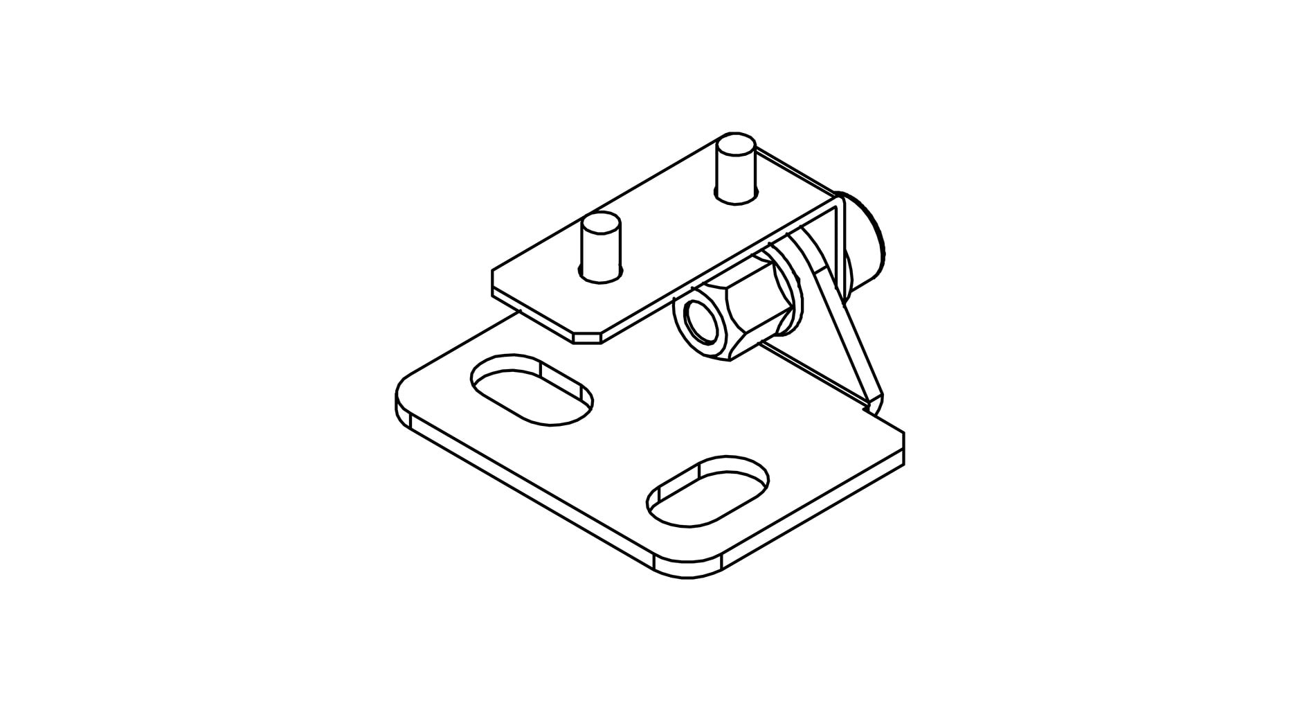 Targetti - JEDI CMP SHORT SURFACE MOUNT BRACKETS