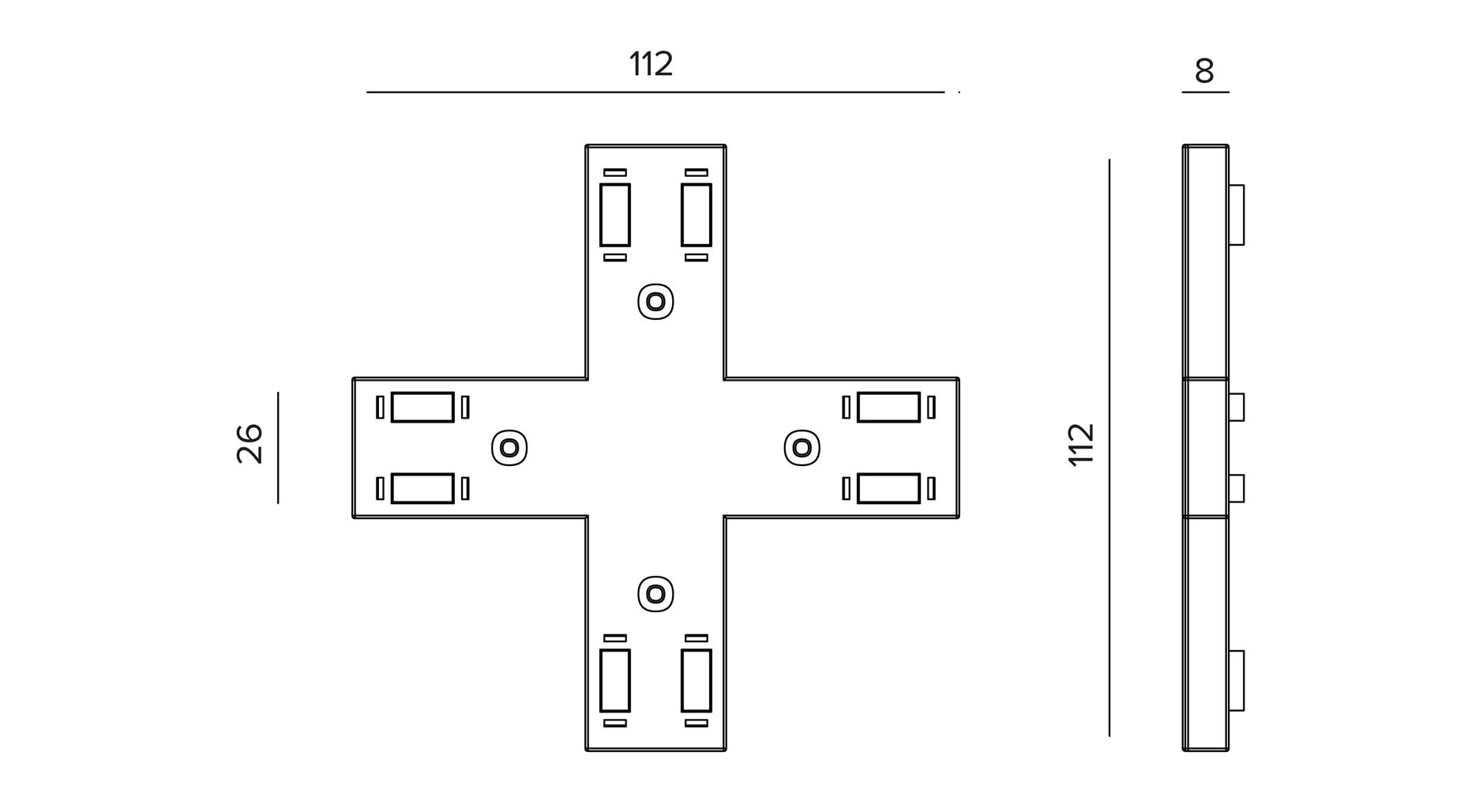 Targetti - OZ MAGNETIC X JOINT WHT