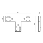 Targetti - OZ MAGNETIC T JOINT BLK