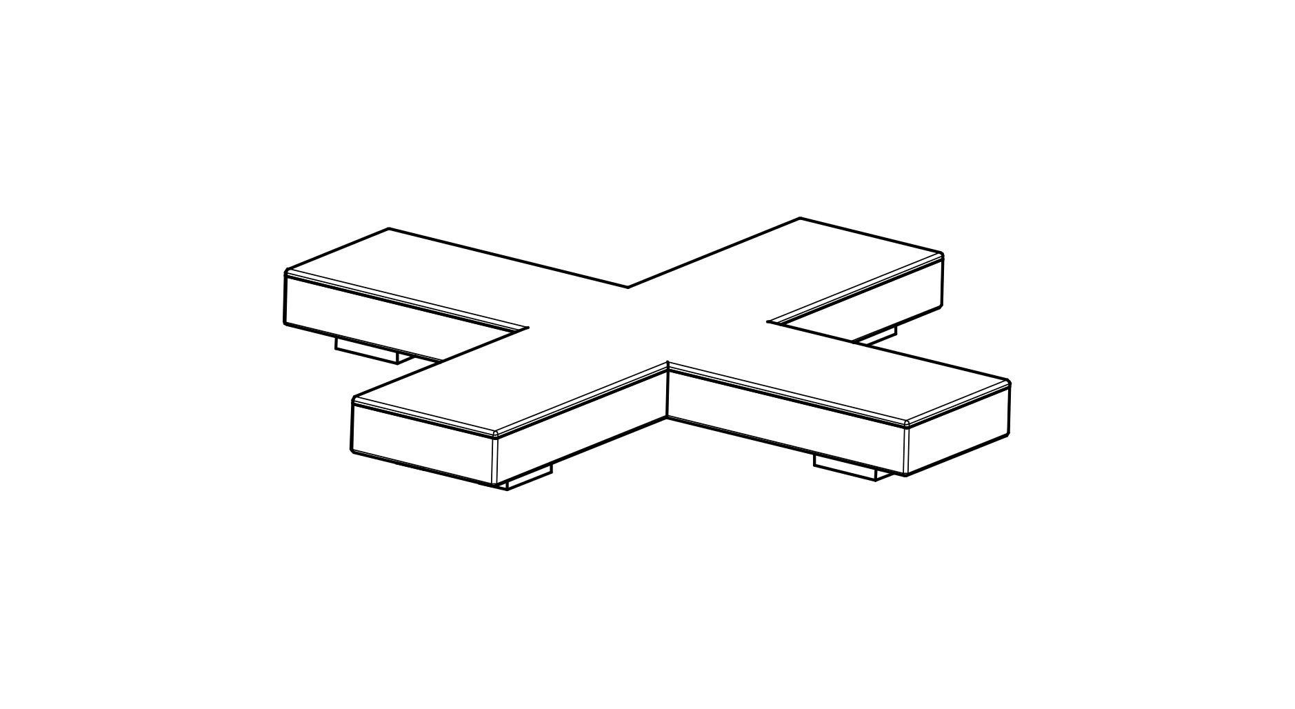 Targetti - OZ MAGNETIC X JOINT BLK