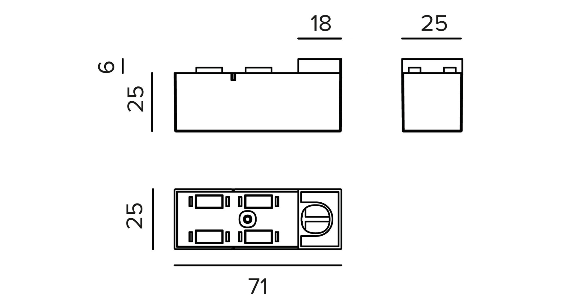 Targetti - OZ POWER HEAD BLK