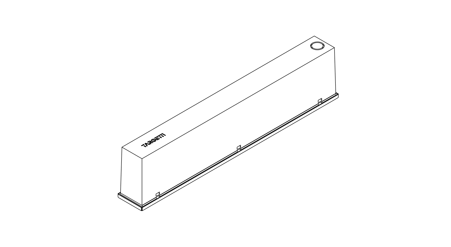 Targetti - OZ BOX DRIVER 90W CEILING MOUNTED EL WHT
