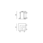 Targetti - OZ SMALL MECHANICAL L JOINT REC BLK