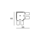 Targetti - OZ SMALL MECHANICAL L JOINT S-C WHT