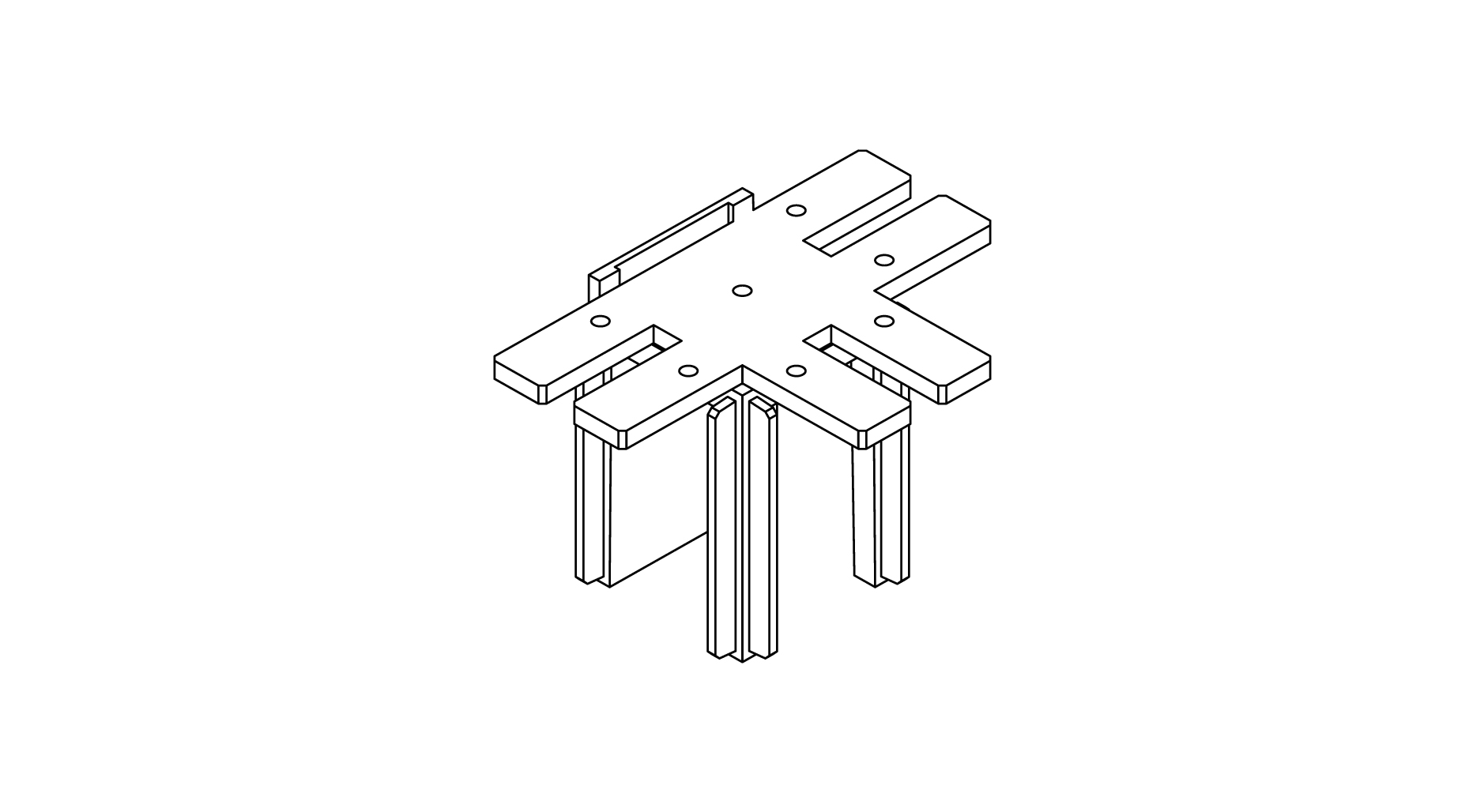 Targetti - OZ SMALL MECHANICAL T JOINT S-C BLK