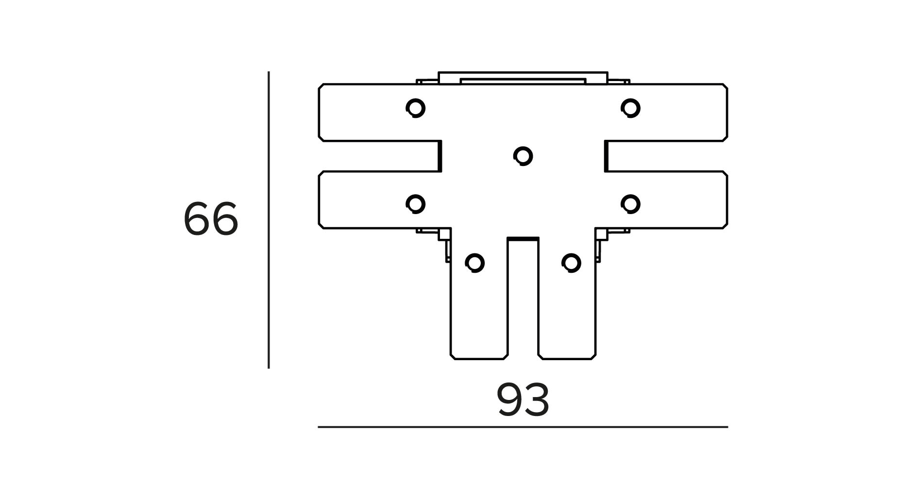 Targetti - OZ SMALL MECHANICAL T JOINT S-C BLK