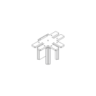 Targetti - OZ SMALL MECHANICAL T JOINT S-C BLK