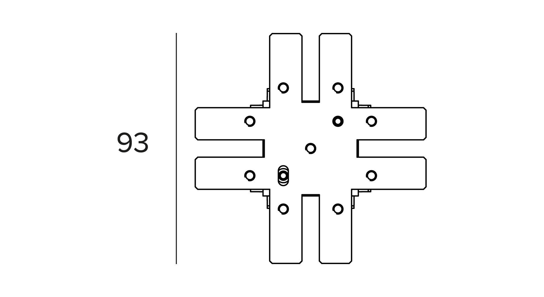 Targetti - OZ SMALL MECHANICAL X JOINT S-C BLK