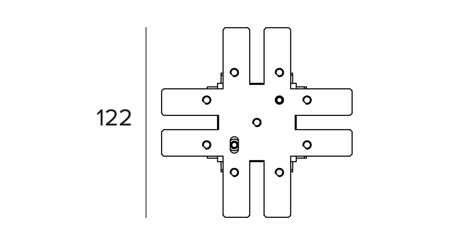 Targetti - OZ LARGE MECHANICAL X JOINT S-C WHT