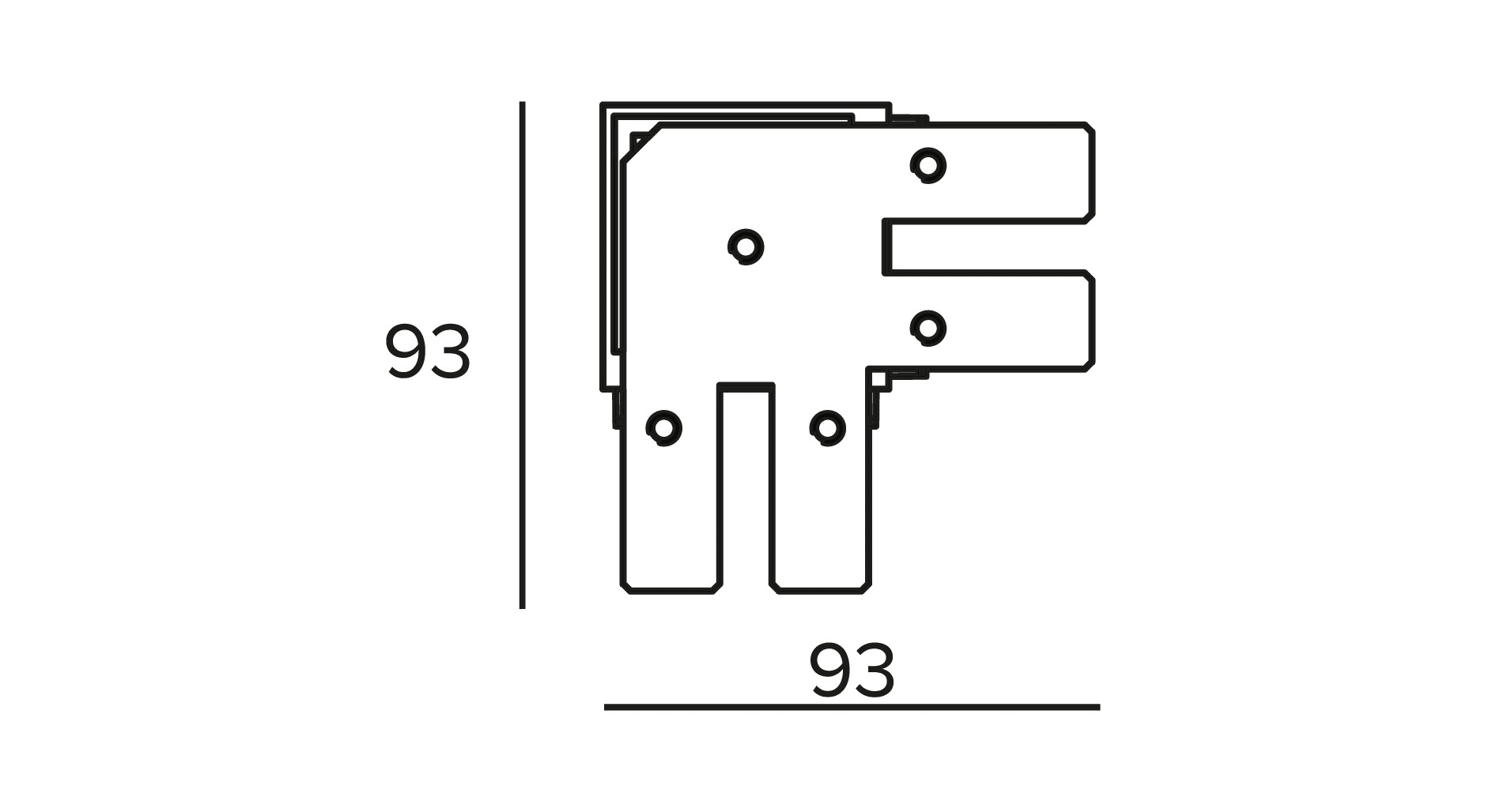 Targetti - OZ LARGE MECHANICAL L JOINT S-C BLK